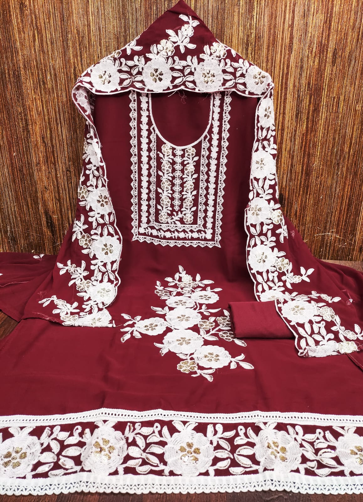 Ds Designer Suit Sequence Work Non Catalog Dress Material Wholesale Price In Surat
